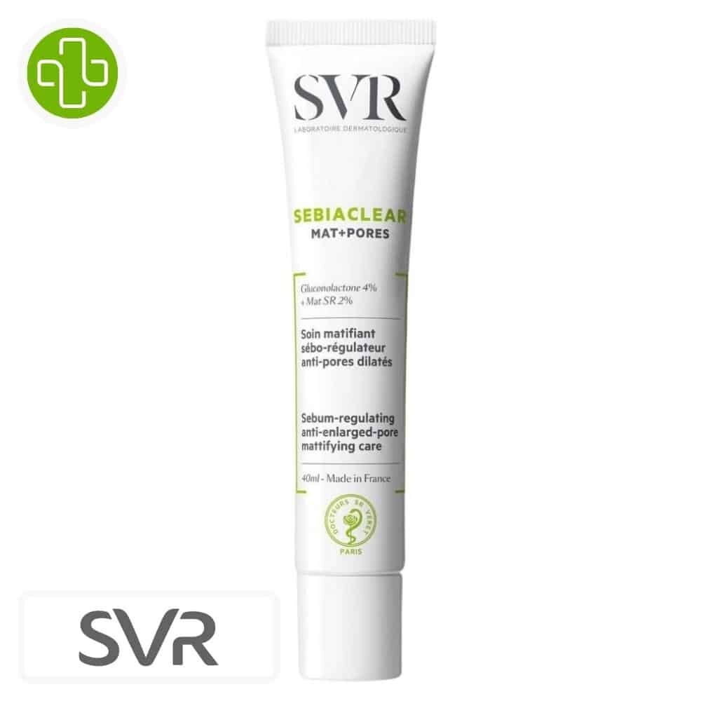 Svr Sebiaclear Matpores Soin Matifiant Sebo Regulateur Anti Pores Dilates 40ml