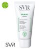 Produit de la marque SVR Spirial Crème Déodorant Anti-Transpirant Intense 48h – 50ml sur un fond blanc avec un logo Parachezvous et celui de de la marque SVR