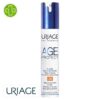 Produit de la marque Uriage Age Protect Fluide Anti-Âge Multi-Actions Spf30 - 40ml sur un fond blanc avec un logo Parachezvous et celui de de la marque Uriage