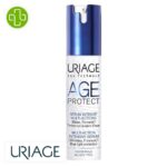 Produit de la marque Uriage Age Protect Sérum Intensif Anti-Âge Multi-Actions – 30ml sur un fond blanc avec un logo Parachezvous et celui de de la marque Uriage