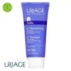 Produit de la marque Uriage Bébé 1er Shampooing Extra-Doux Sans Savon - 200ml sur un fond blanc avec un logo Parachezvous et celui de de la marque Uriage