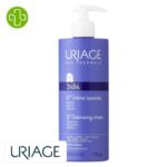 Produit de la marque Uriage Bébé 1ère Crème Lavante Moussante Sans Savon – 500ml sur un fond blanc avec un logo Parachezvous et celui de de la marque Uriage