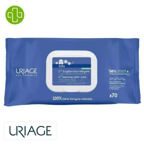 Uriage Bebe 1eres Lingettes D Eau Nettoyante 70u