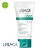 Produit de la marque Uriage Hyséac Fluide Solaire Hydratant Matifiant Spf50 - 50ml sur un fond blanc avec un logo Parachezvous et celui de de la marque Uriage