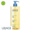 Produit de la marque Uriage Huile Lavante Nourrissante Protectrice - 500ml sur un fond blanc avec un logo Parachezvous et celui de de la marque Uriage