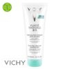 Produit de la marque Vichy Pureté Thermale Démaquillant Intégral Peau Sensible 3 en 1 - 300ml sur un fond blanc avec un logo Parachezvous et celui de de la marque Vichy
