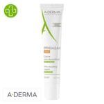 Produit de la marque A-Derma Epitheliale A.H Duo Crème Ultra-Réparatrice Anti-Marques - 40ml sur un fond blanc avec un logo Parachezvous et celui de de la marque A-Derma