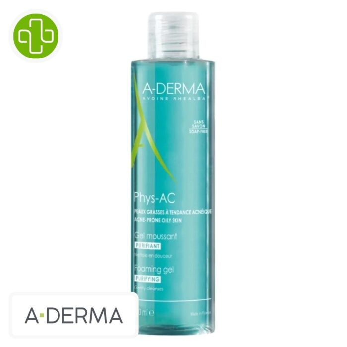A-Derma Phys-AC Gel Moussant Purifiant 200ml