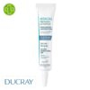 Produit de la marque Ducray Keracnyl Stop Boutons Gel Asséchant - 10ml sur un fond blanc avec un logo Parachezvous et celui de D1la marque DUCRAY