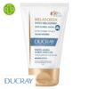 Produit de la marque Ducray Melascreen Photo-Vieillissement Soin Global Mains Unifiant Anti-Âge Spf50 - 50ml sur un fond blanc avec un logo Parachezvous et celui de D1la marque DUCRAY
