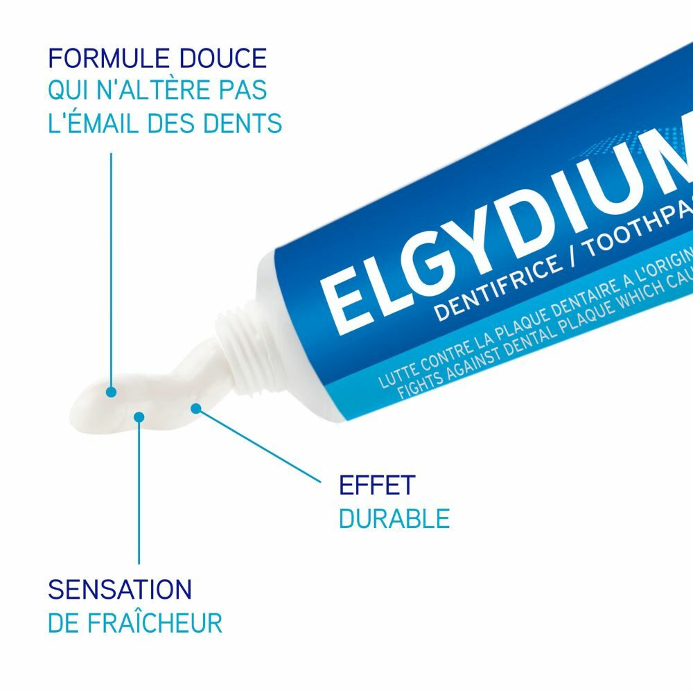 Elgydium dentifrice anti-plaque - 75ml