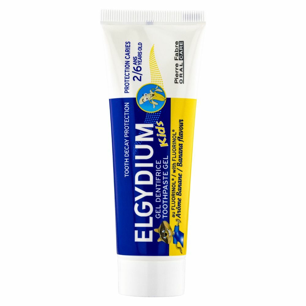 Elgydium kids dentifrice banane enfants 2-6 ans dents de lait - 50ml
