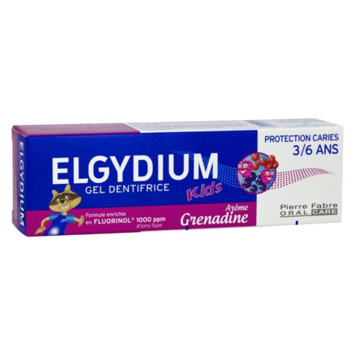 Elgydium kids dentifrice grenadine enfants 3-6 ans dents de lait - 50ml