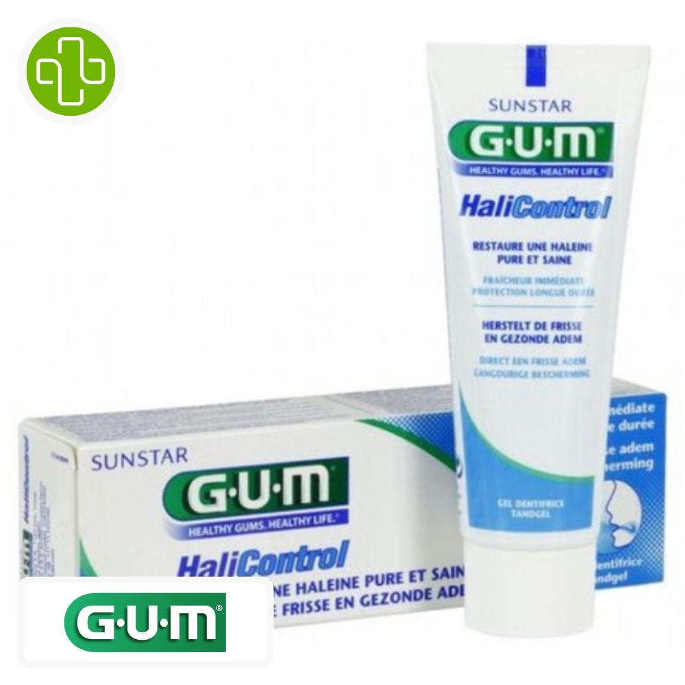 Gum halicontrol dentifrice