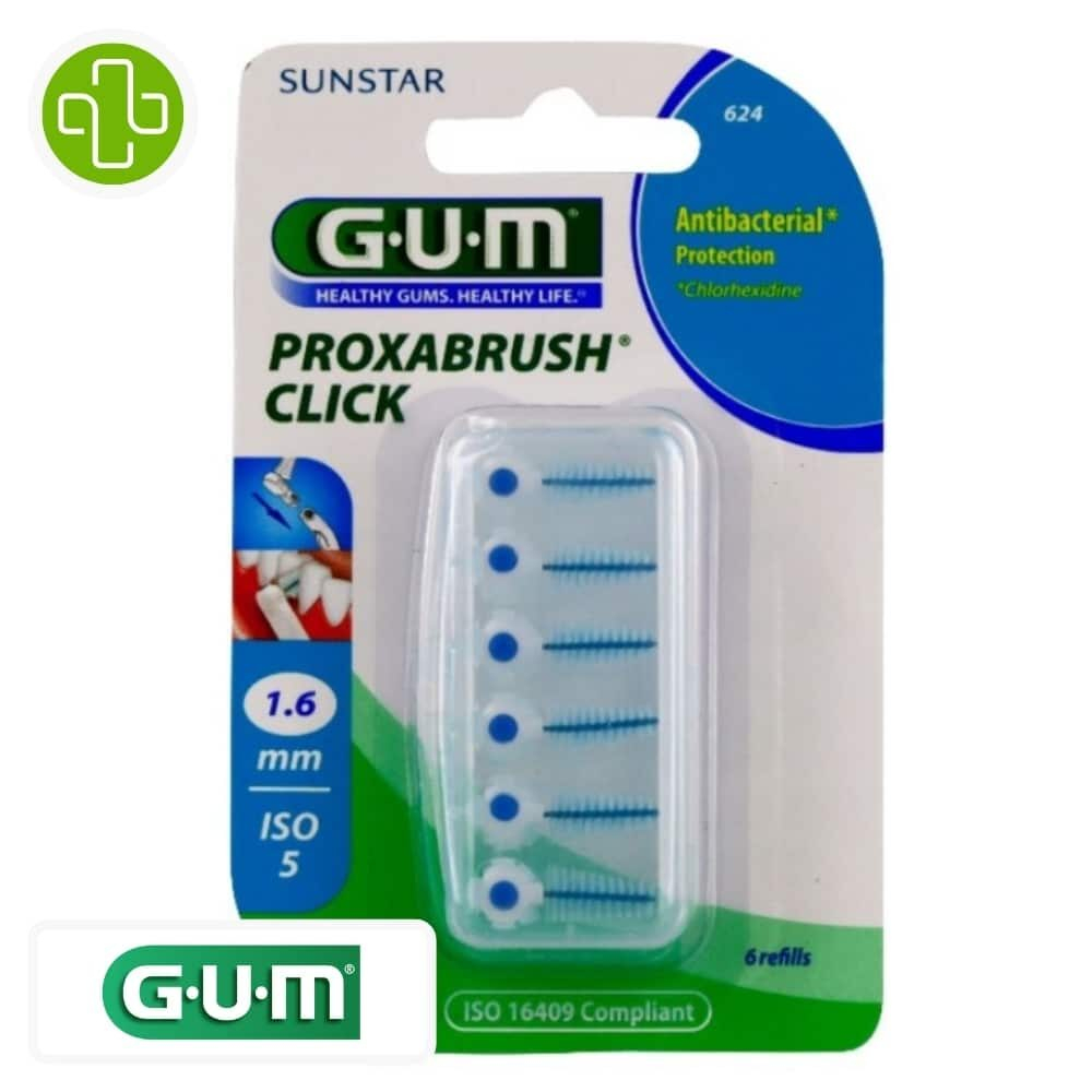 Gum Proxabrush Click Recharges 624 16 Mm
