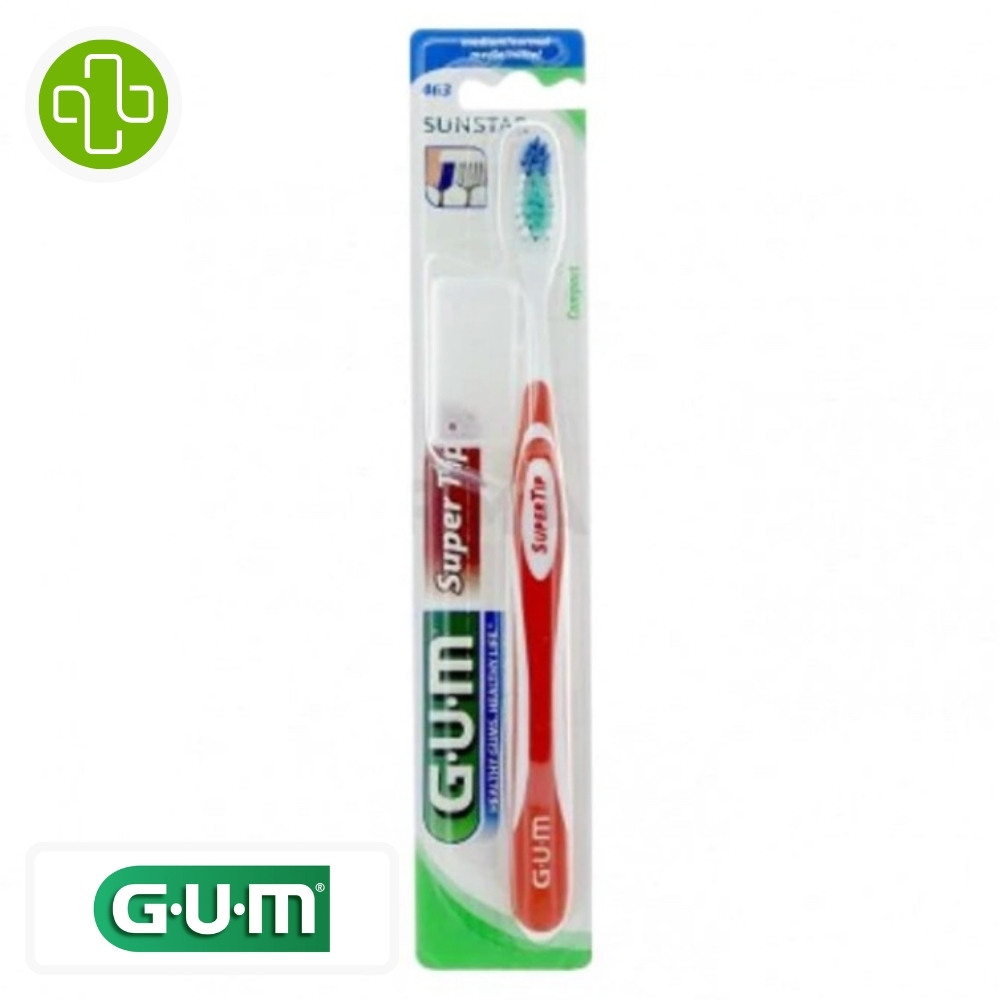 Gum super tip compacte medium brosse a dents 463