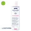 Produit de la marque Isispharma Ruboril-Aqua Solution Micellaire Démaquillante Apaisante – 400ml sur un fond blanc avec un logo Parachezvous et celui de de la marque Isispharma