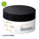 Produit de la marque Isispharma Geneskin Lift Baume-Gel Redensifiant – 50ml sur un fond blanc avec un logo Parachezvous et celui de de la marque Isispharma