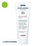 Produit de la marque Isispharma Keloplast Cracks Crème Réparatrice – 40ml sur un fond blanc avec un logo Parachezvous et celui de de la marque Isispharma
