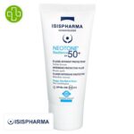 Produit de la marque Isispharma Neotone Radiance Fluide Solaire Anti-Taches Invisible Spf50 – 30ml sur un fond blanc avec un logo Parachezvous et celui de de la marque Isispharma