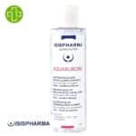 Produit de la marque Isispharma Ruboril-Aqua Solution Micellaire Démaquillante Apaisante – 400ml sur un fond blanc avec un logo Parachezvous et celui de de la marque Isispharma