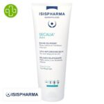 Produit de la marque Isispharma Secalia Balm Baume Hydratant Relipidant – 400ml sur un fond blanc avec un logo Parachezvous et celui de de la marque Isispharma