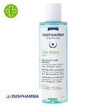 Produit de la marque Isispharma Teen Derm Aqua Solution Micellaire Purifiante Démaquillante – 250ml sur un fond blanc avec un logo Parachezvous et celui de de la marque Isispharma