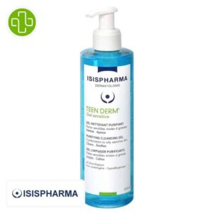 Isispharma Teen Derm Sensitive Gel Nettoyant Purifiant 250ml