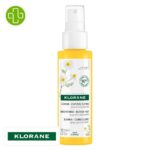 Produit de la marque Klorane Camomille Spray Illuminateur - 125ml sur un fond blanc avec un logo Parachezvous et celui de de la marque klorane