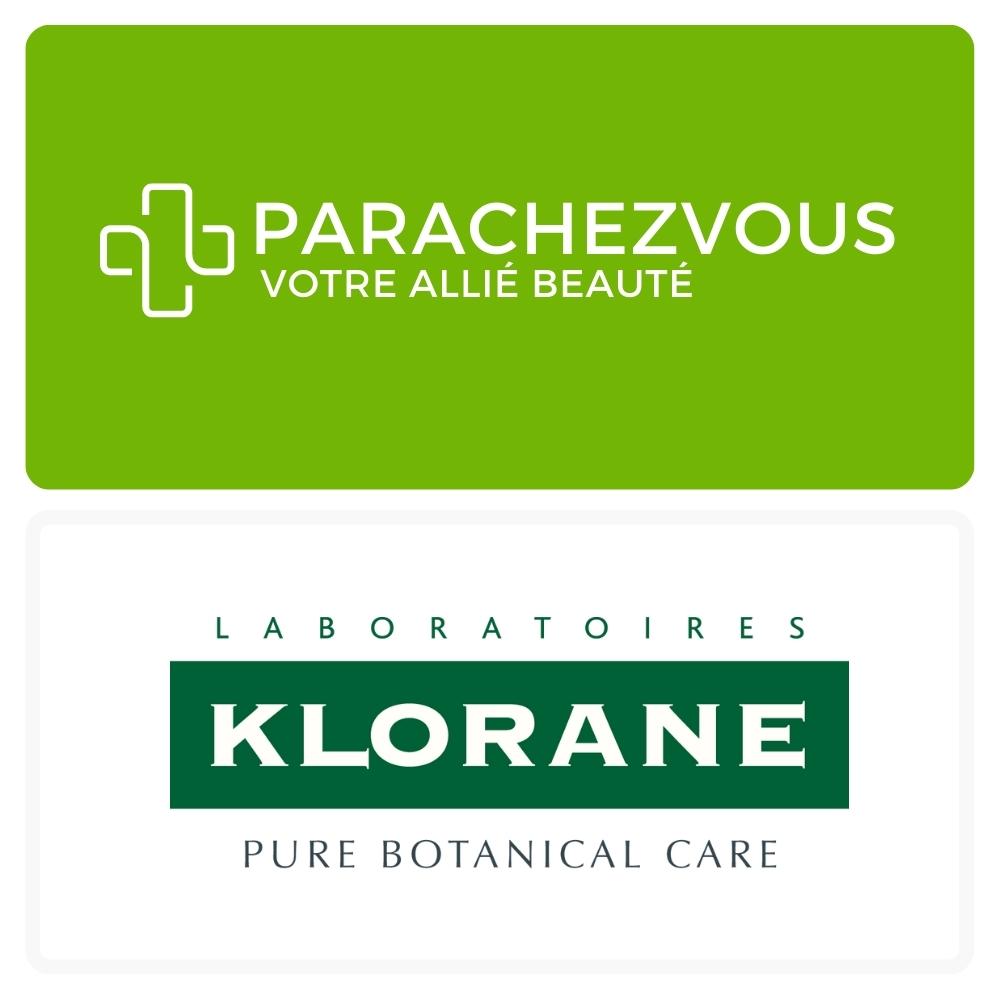 Logo de la marque klorane maroc et celui de la parapharmacie en ligne parachezvous