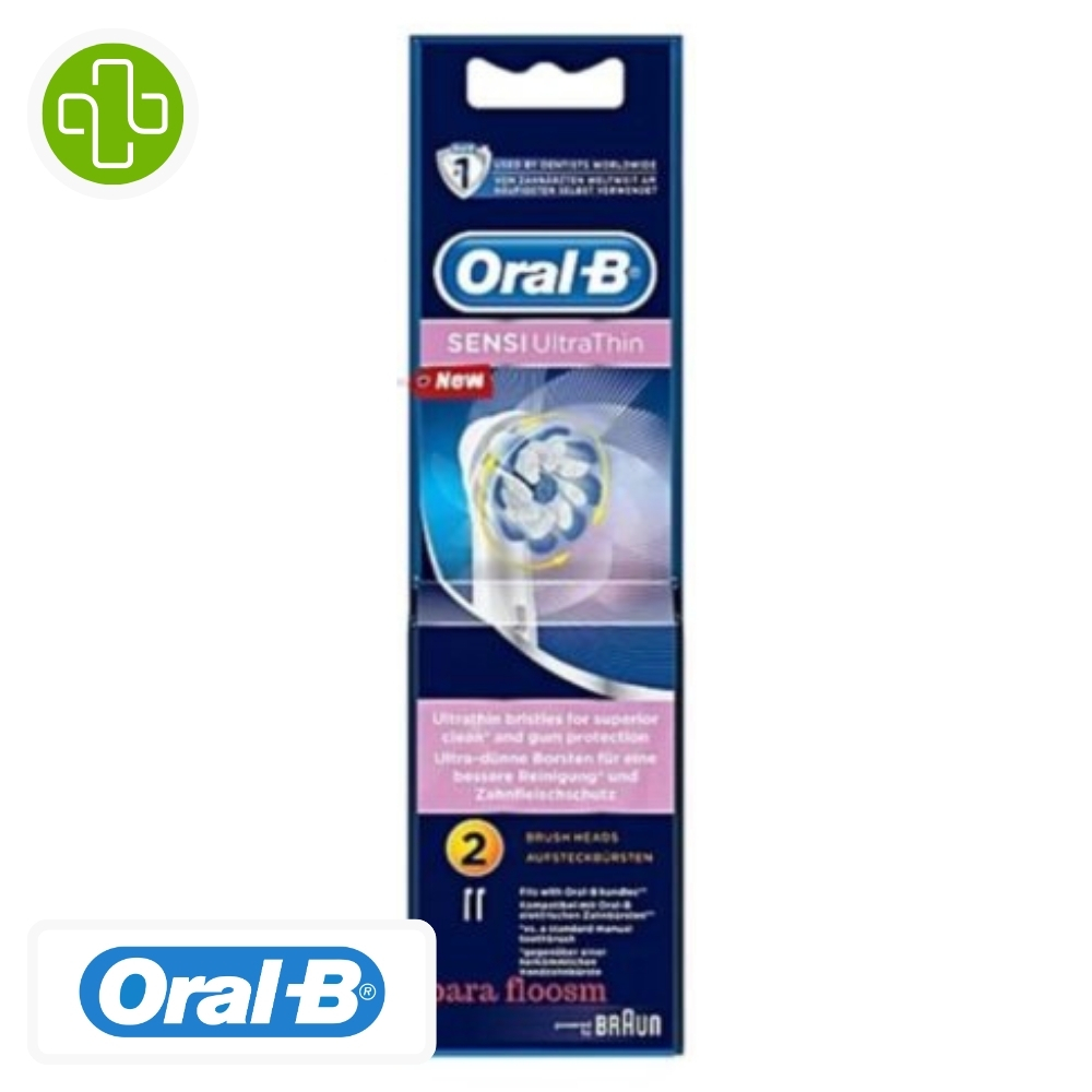 Oral-b sensi ultrathin - 2x brossettes de recharges