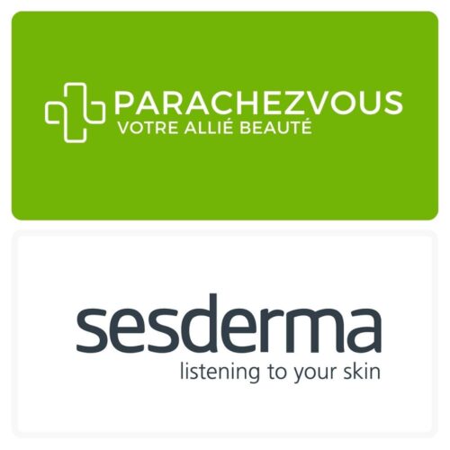 Logo de la marque sesderma maroc et celui de la parapharmacie en ligne parachezvous