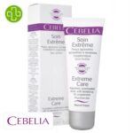 Produit de la marque Cebelia Soin Extrême Apaisant Anti-Rougeurs - 75ml sur un fond blanc avec un logo Parachezvous et celui de de la marque Cebelia