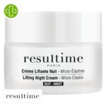 Produit de la marque Resultime Crème Liftante Micro-Élastine Nuit - 50ml sur un fond blanc avec un logo Parachezvous celui de de la marque Resultime