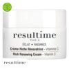 Produit de la marque Resultime Crème Riche Rénovatrice à la Vitamine C - 50ml sur un fond blanc avec un logo Parachezvous celui de de la marque Resultime