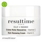 Produit de la marque Resultime Crème Riche Rénovatrice à la Vitamine C - 50ml sur un fond blanc avec un logo Parachezvous celui de de la marque Resultime