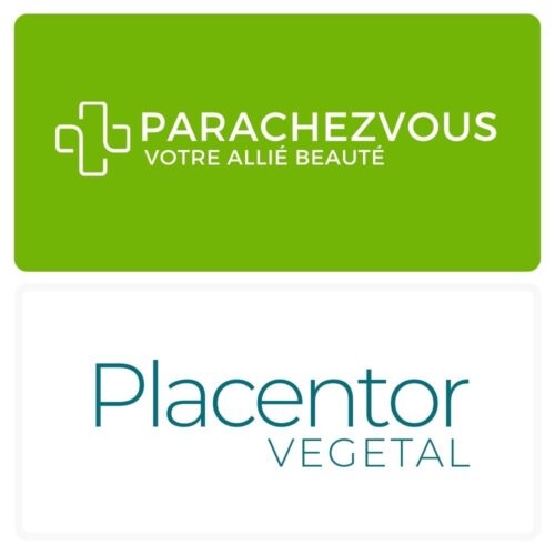 Logo de la marque placentor maroc et celui de la parapharmacie en ligne parachezvous