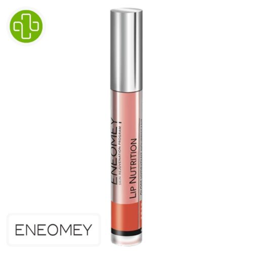 Produit de la marque Eneomey Lip Nutrition Gloss Hydratant Nourrissant - 4ml sur un fond blanc avec un logo Parachezvous celui de de la marque Eneomey