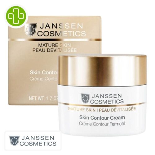 Produit de la marque Janssen Cosmetics Crème Contour Fermeté - 50ml sur un fond blanc avec un logo Parachezvous celui de de la marque Janssen Cosmetics