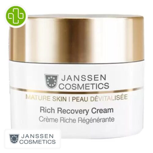 Produit de la marque Janssen Cosmetics Crème Riche Régénérante - 50ml sur un fond blanc avec un logo Parachezvous celui de de la marque Janssen Cosmetics