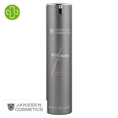 Produit de la marque Janssen Cosmetics Platinum Crème de Nuit Régénérante - 50ml sur un fond blanc avec un logo Parachezvous celui de de la marque Janssen Cosmetics