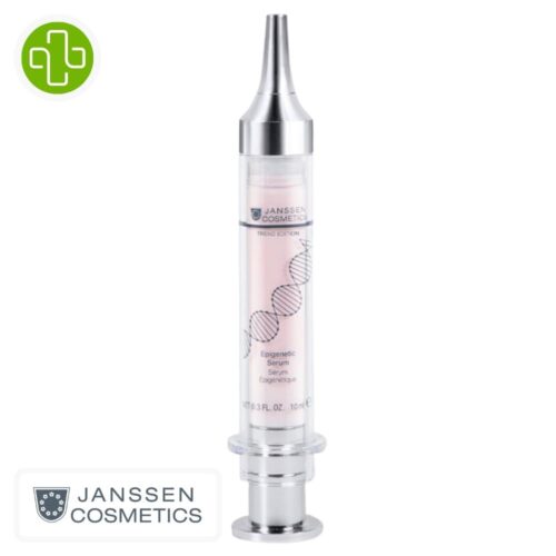 Produit de la marque Janssen Cosmetics Sérum Épigénétique Anti-Âge - 10ml sur un fond blanc avec un logo Parachezvous celui de de la marque Janssen Cosmetics