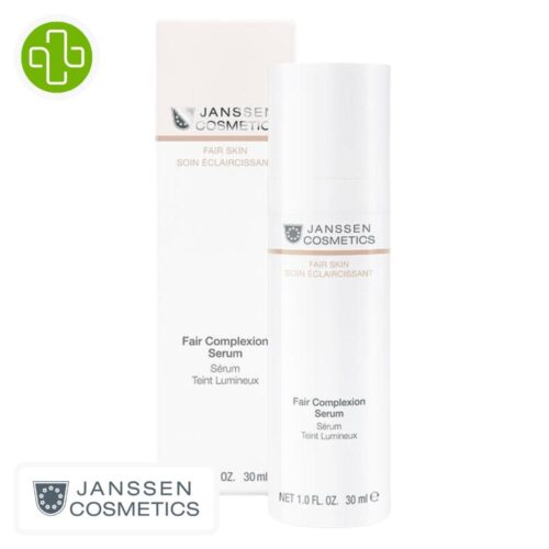 Produit de la marque Janssen Cosmetics Sérum Teint Lumineux - 30ml sur un fond blanc avec un logo Parachezvous celui de de la marque Janssen Cosmetics