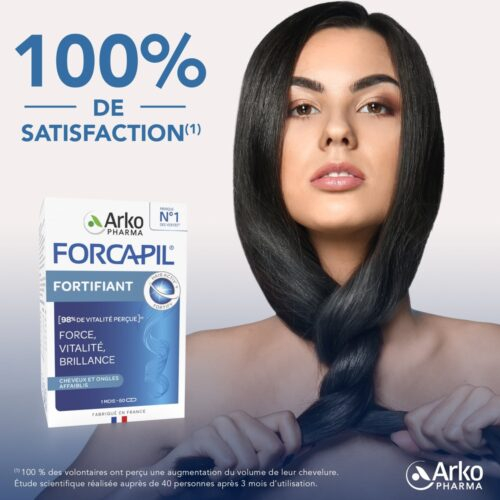 Arkopharma Forcapil Fortifiant Cheveux Ongles Force Vitalite Brillance 180 Gelules 2