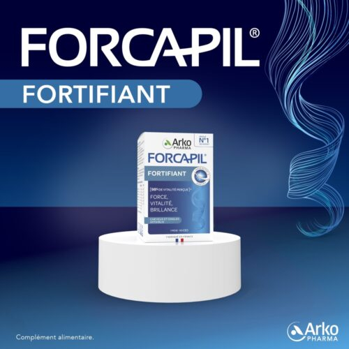 Arkopharma Forcapil Fortifiant Cheveux Ongles Force Vitalite Brillance 180 Gelules 3