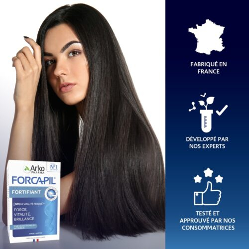 Arkopharma Forcapil Fortifiant Cheveux Ongles Force Vitalite Brillance 180 Gelules 4