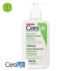 Produit de la marque CeraVe Crème Moussante Nettoyante Hydratante Peaux Normales à Sèches - 236ml sur un fond blanc avec un logo Parachezvous et celui de de la marque CeraVe