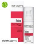Produit de la marque Dermaceutic Radiance Crème Éclaircissante - 30ml sur un fond blanc avec un logo Parachezvous et celui de de la marque Dermaceutic