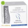 Produit de la marque Héliabrine Crème Confort 32 à l'Acide Hyaluronique - 50ml sur un fond blanc avec un logo Parachezvous et celui de de la marque Héliabrine