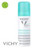 Produit de la marque Vichy Déodorant Spray Anti-Transpirant 48h Aérosol - 125ml sur un fond blanc avec un logo Parachezvous et celui de de la marque Vichy